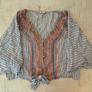 Altar’d State Tie Crop Top - Size M